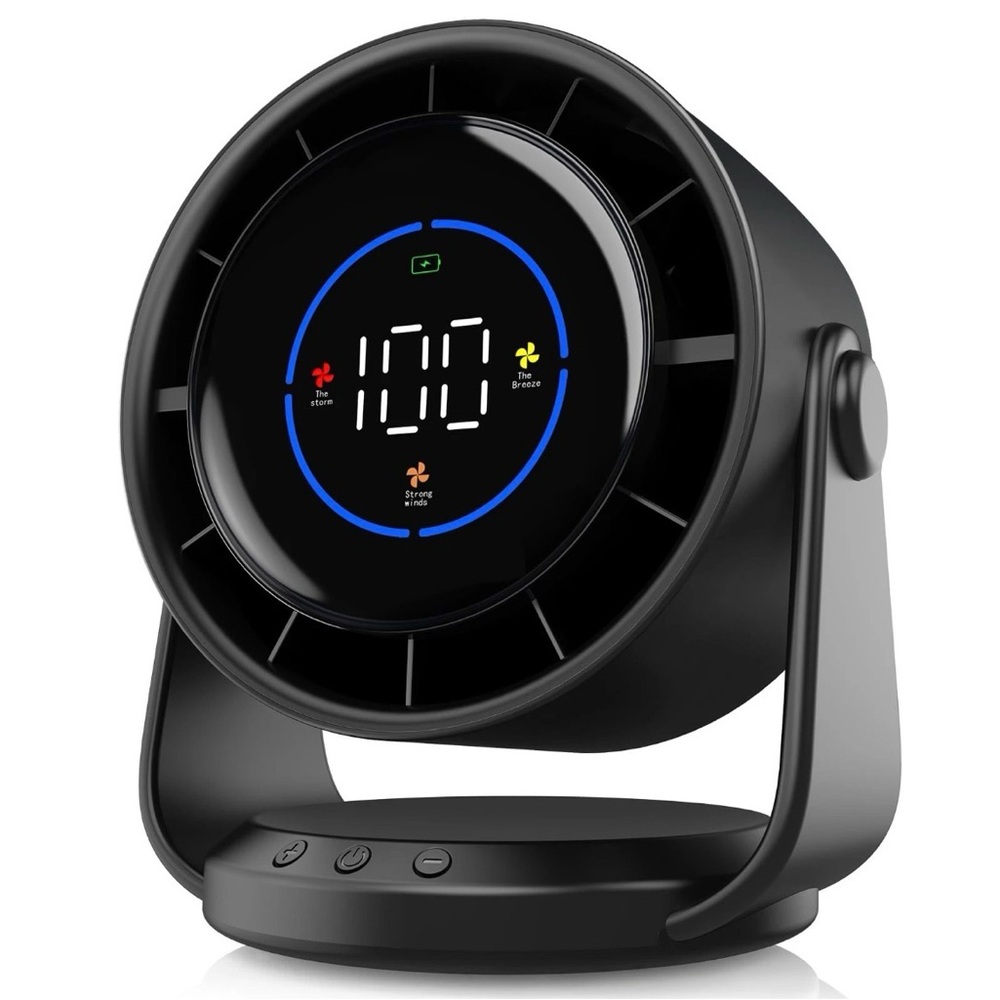 NEW Table Desktop Fan Model A220 Ultra Quiet Rechargeable 5V